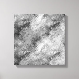 Haematite Grey Scribbled Texture Canvas Print