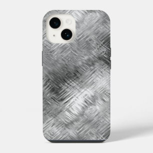 Haematite Grey Scribbled Texture iPhone 14 Case