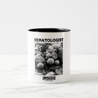 Haematologist Inside (Blood Cells) Two-Tone Coffee Mug