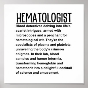 Haematologist Poster