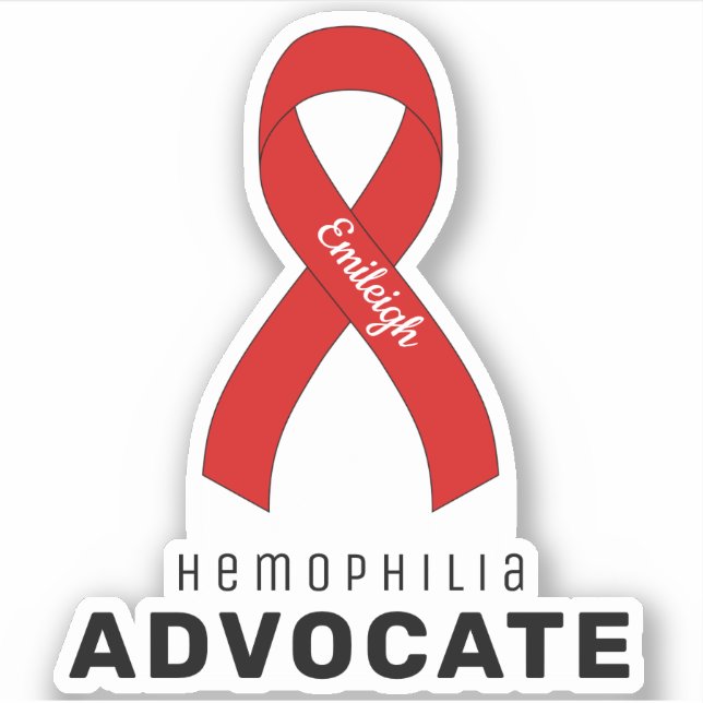 Haemophilia Advocate Vinyl Sticker (Front)