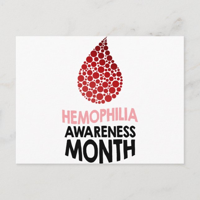 Haemophilia Awareness Month - Appreciation Day Postcard (Front)