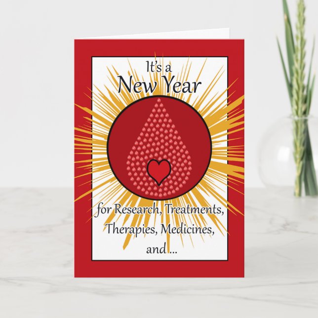 Haemophilia Healthcare Workers New Years Card (Front)