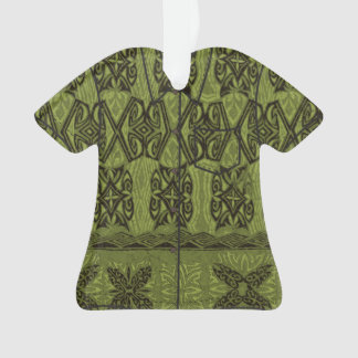 Haena Beach Hawaiian Primitive Tapa Aloha Shirt Ornament