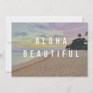 Haena Sunrise Aloha Beautiful Greeting Card