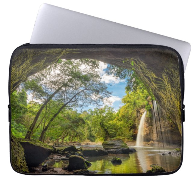 Haew Suwat Waterfall Laptop Sleeve (Front)