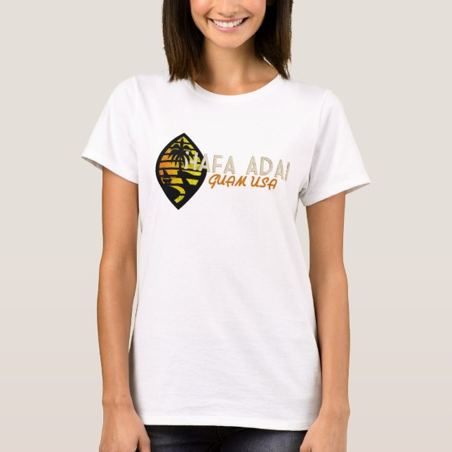 Hafa Adai Guam Vintage tee - female (Front)