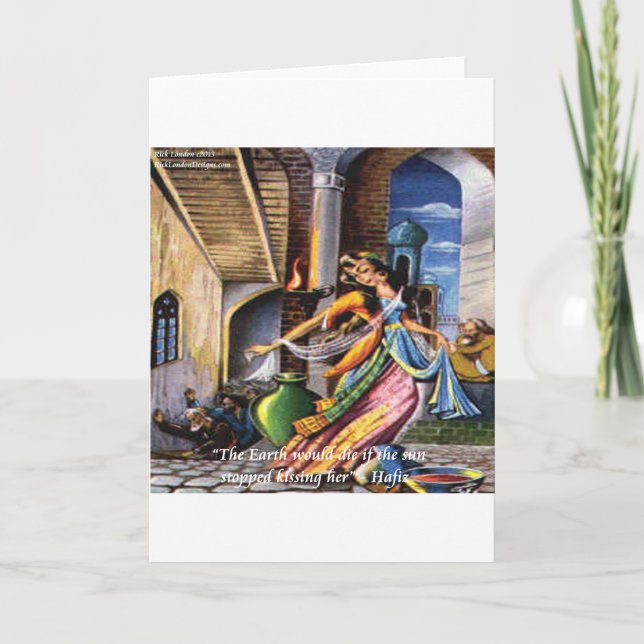 Hafiz (Sun & Earth) Love Quote Card (Front)
