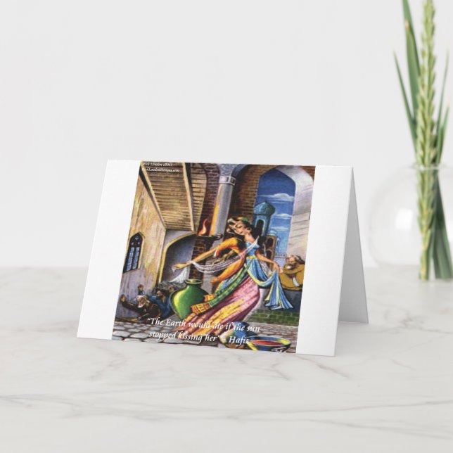 Hafiz (Sun & Earth) Love Quote Card (Front)