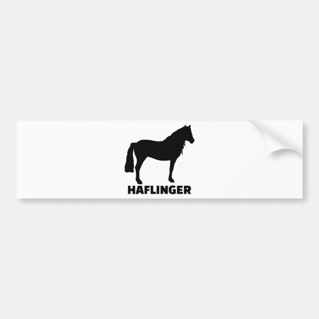 Haflinger horse bumper sticker (Front)