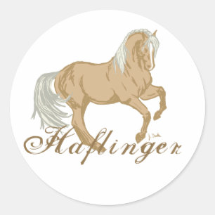 Haflinger Horse Classic Round Sticker