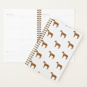 Haflinger Horse Equestrian Painting Animals Lovers Planner
