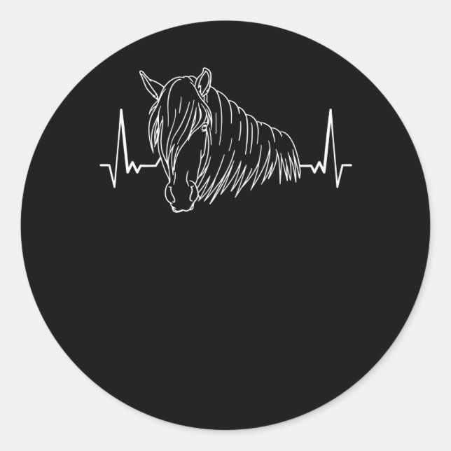 Haflinger Horse Gift Idea Classic Round Sticker (Front)