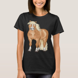 Haflinger Horse Head Cute Horse Rider T-Shirt