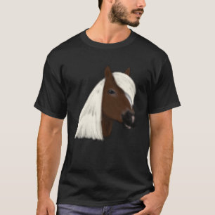 Haflinger Horse Head Cute Horse Rider T-Shirt