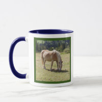 Haflinger Palomino Pony in Summer Pasture Photo