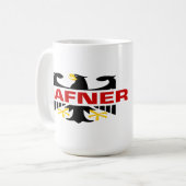 Hafner Surname Coffee Mug (Front Left)