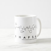 Hafsah peptide name mug (Front Right)