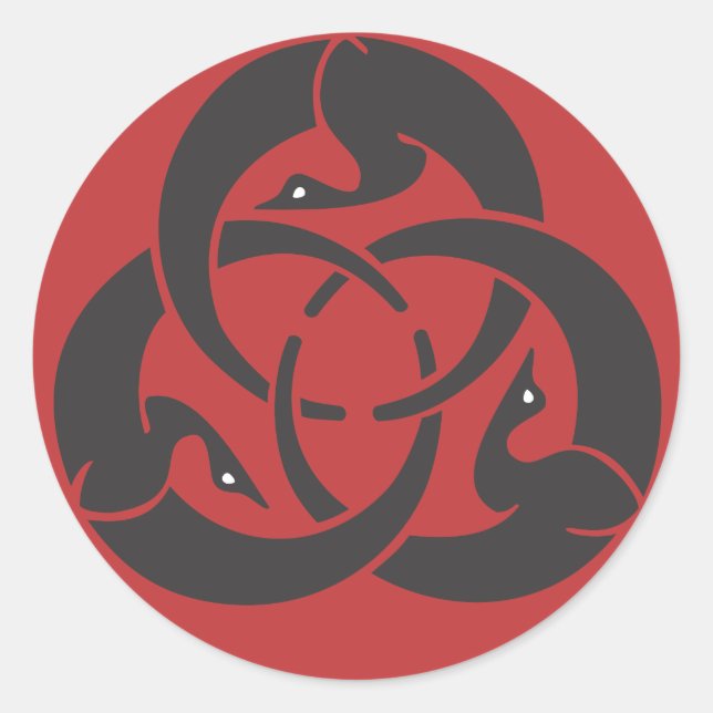 Hagakure Round Sticker (Front)