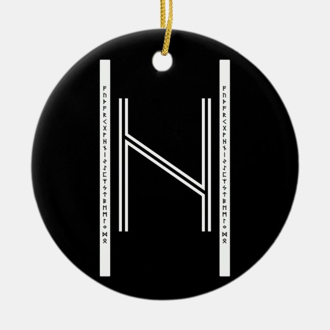 Hagalaz BW Ornaments (Front)