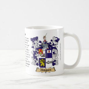 Hagan, the Origin, the Meaning and the Crest Coffee Mug