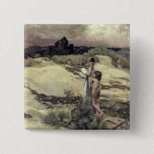 Hagar and Ishmael 15 Cm Square Badge