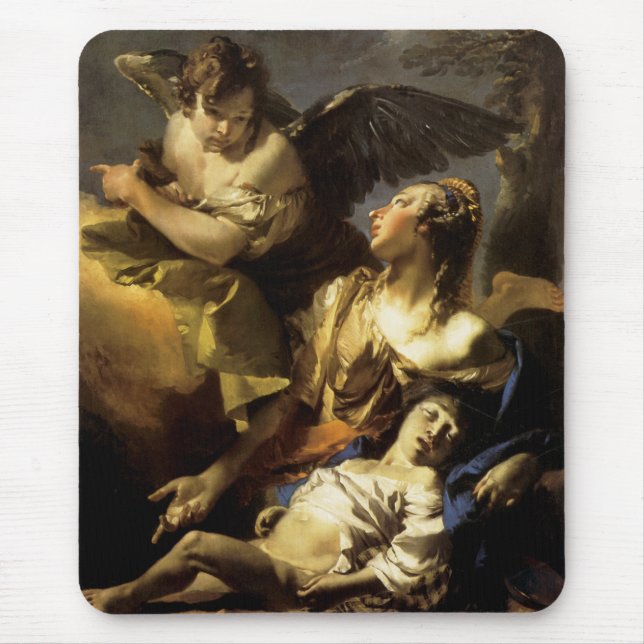 Hagar and Ismael in the Wilderness Mouse Mat (Front)