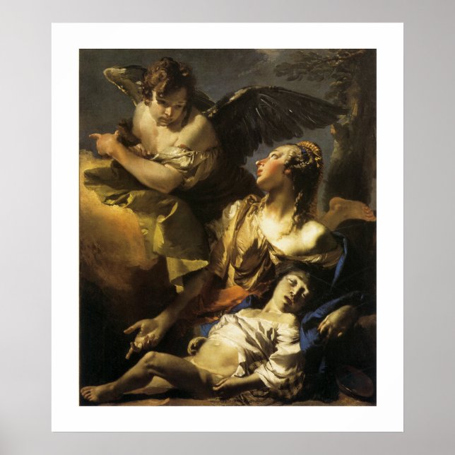 Hagar and Ismael in the Wilderness Poster (Front)