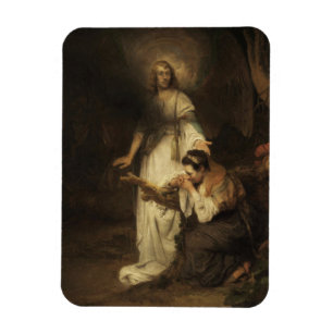 Hagar and the Angel (by Carel Fabritius) Magnet