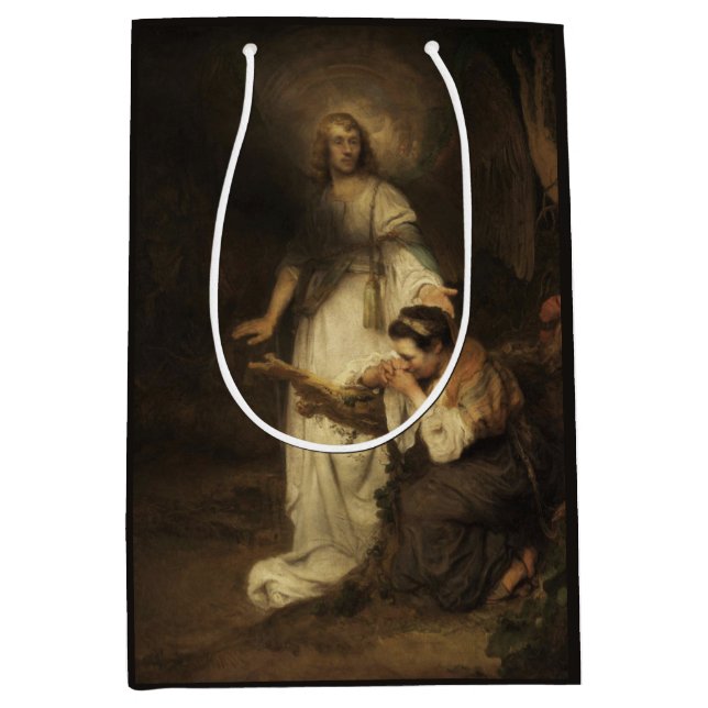 Hagar and the Angel (by Carel Fabritius) Medium Gift Bag (Front)