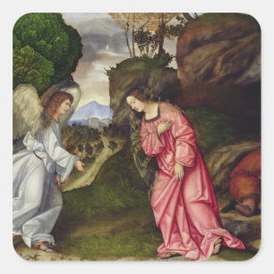 Hagar and the Angel Square Sticker