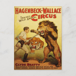 Hagenbeck Circus vintage postcard