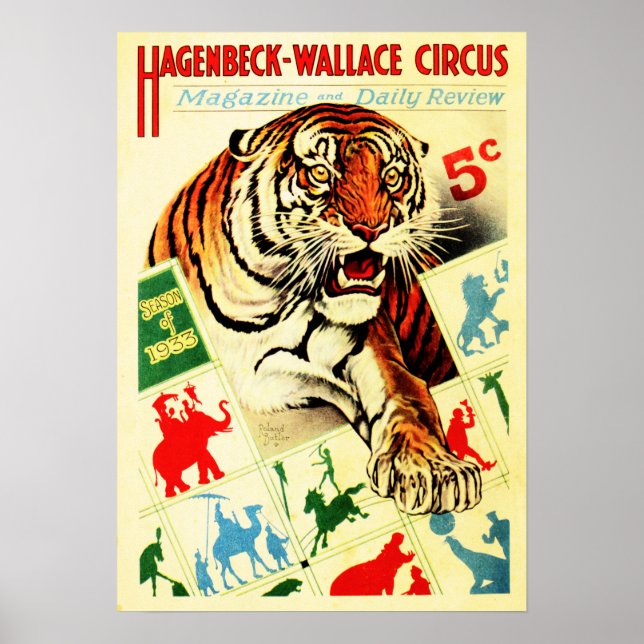 HAGENBECK WALLACE CIRCUS Magazine Review Cover Poster (Front)