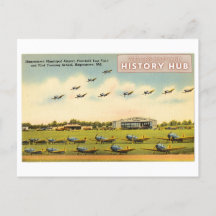 Hagerstown Airport Historic Reprint Postcard