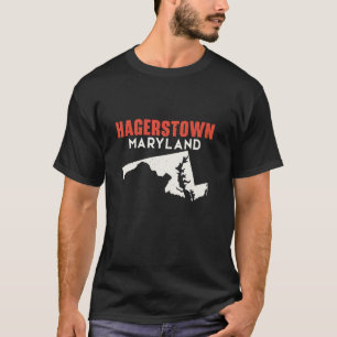 Hagerstown Maryland USA State America Travel Maryl T-Shirt