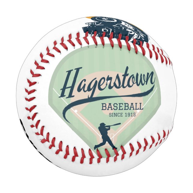 Hagerstown Over 100 Years Commemorative Baseball (Front Left)