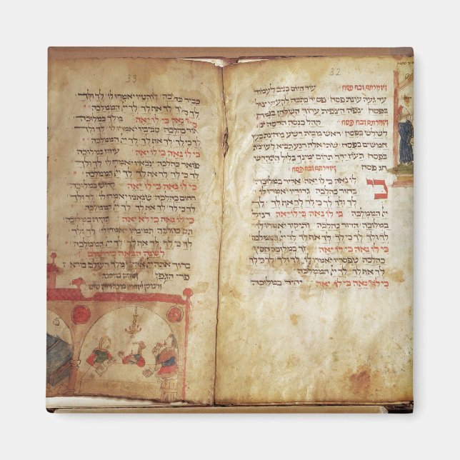 Haggadah for the Eve of Passover Magnet (Front)