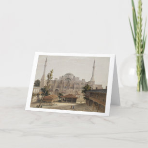 Haghia Sophia, Constantinople, pub. 1852 (color l Holiday Card