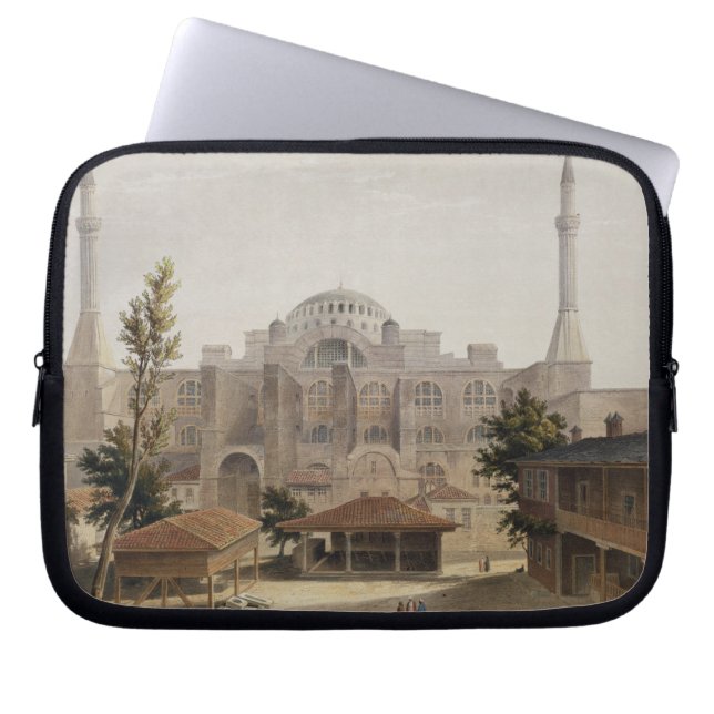 Haghia Sophia, Constantinople, pub. 1852 (colour l Laptop Sleeve (Front)