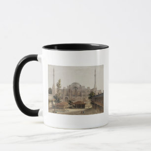 Haghia Sophia, Constantinople, pub. 1852 (colour l Mug