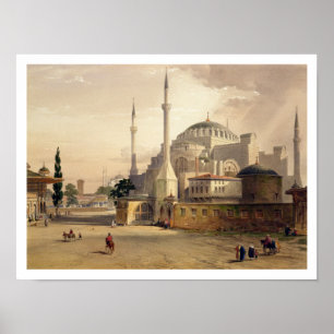 Haghia Sophia, plate 17: exterior view of the mosq Poster