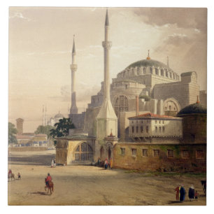 Haghia Sophia, plate 17: exterior view of the mosq Tile