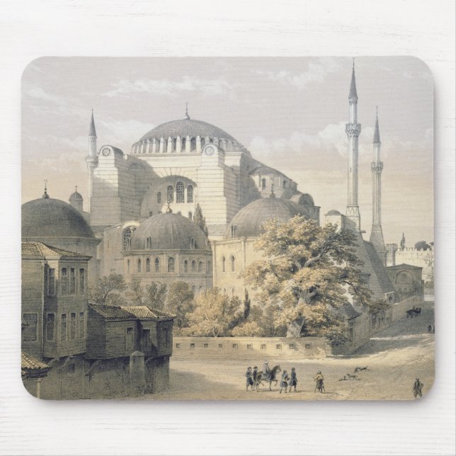Haghia Sophia, plate 19: exterior view of the mosq Mouse Mat (Front)