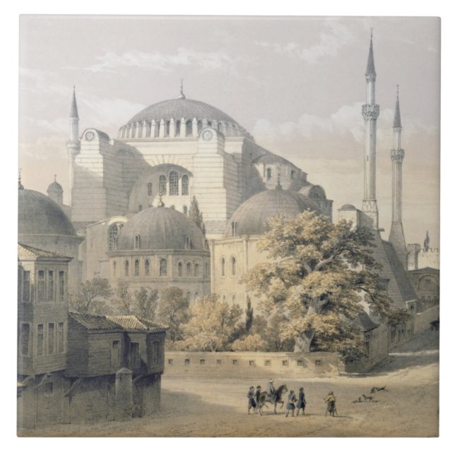 Haghia Sophia, plate 19: exterior view of the mosq Tile (Front)