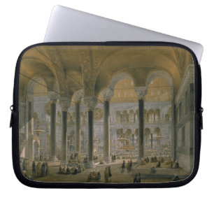 Haghia Sophia, plate 6: the north nave, engraved b Laptop Sleeve