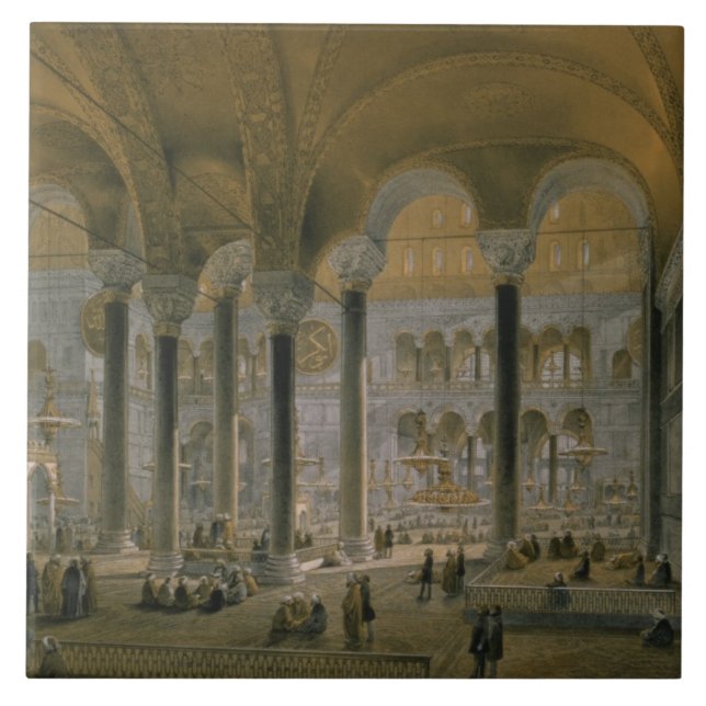 Haghia Sophia, plate 6: the north nave, engraved b Tile (Front)