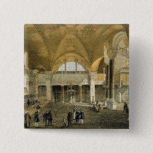 Haghia Sophia, plate 9: the new Imperial Gallery, 15 Cm Square Badge