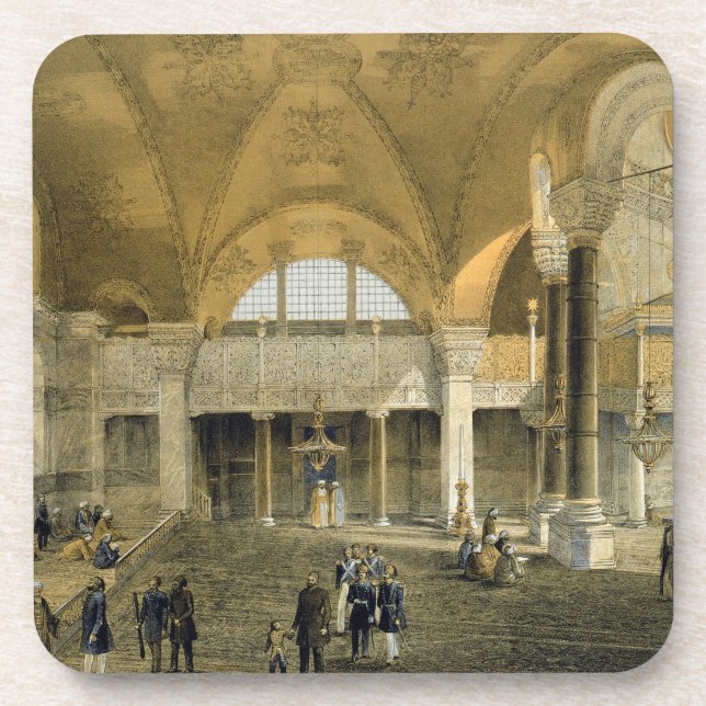 Haghia Sophia, plate 9: the new Imperial Gallery, Coaster (Front)