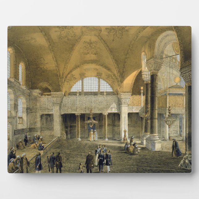 Haghia Sophia, plate 9: the new Imperial Gallery, Plaque (Front)