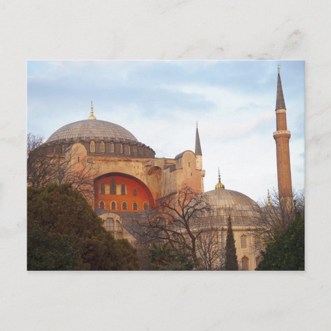 Hagia Sophia inaugurated by the Byzantine Postcard (Front)